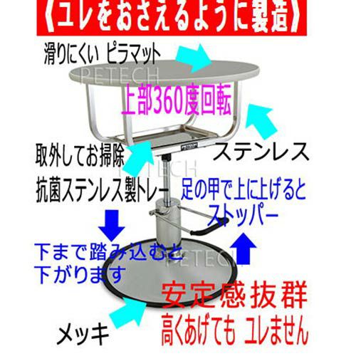 エーコ丸型720 油圧式トリミングテーブル | petech(ペテック)本店