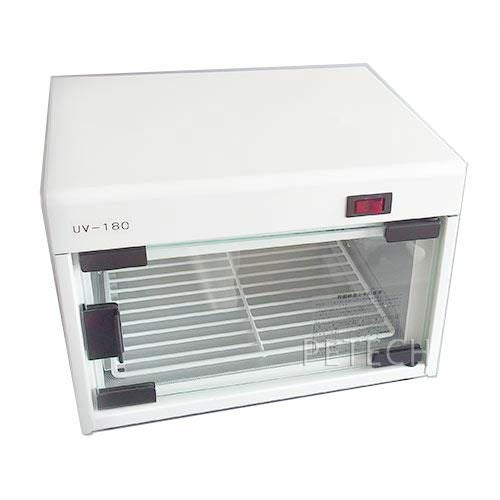 紫外線消毒器 ボーテ ホワイト ガラス扉 ICタイマー付 6W×1 【日本製