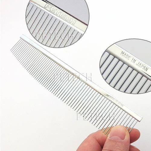 日本製】コンビネーション コーム ステンレスピン 両目金櫛 くし