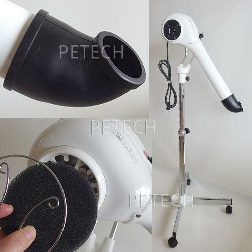ペットドライヤー ニチリ 1500N 十字脚スタンド ホワイト | petech